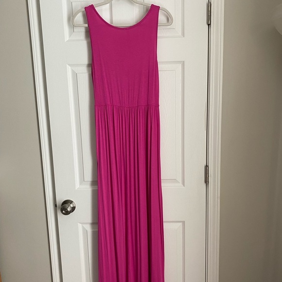 Pink Blush Sleeveless Maxi Dress Fushia Pink Color Size Small - Picture 1 of 5